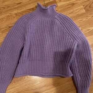 Purple long sleep sweater
